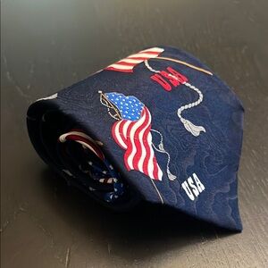 USA 100% Silk Tie Made in USA